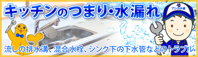 武蔵野市のキッチン・台所のつまりや水漏れ修理、蛇口交換